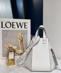 Replica Loewe Hammock Small Bag Smooth Calfskin 66031 White 2