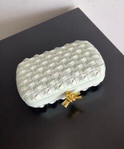 Replica Bottega Veneta BV Knot Minaudière clutch knotted Intreccio lea 2