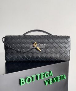 Replica Bottega Veneta BV Long Clutch Andiamo With Handle Intrecciato