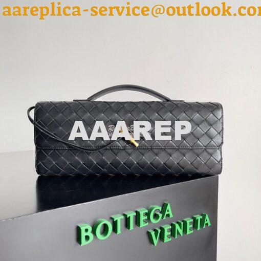 Replica Bottega Veneta BV Long Clutch Andiamo With Handle Intrecciato