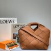 Replica Loewe Mini Woven Basket Bag 66082 White/Pink 10