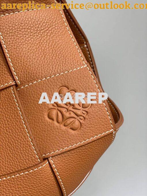 Replica Loewe Woven Basket Bag 66081 Tan 5