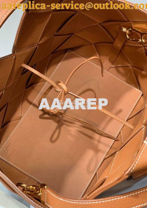 Replica Loewe Woven Basket Bag 66081 Tan 6