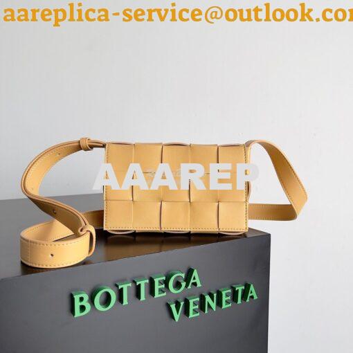 Replica Bottega Veneta BV Small Cassette Intreccio lambskin Crossbody