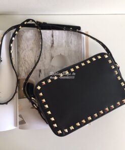 Replica Valentino Garavani Rockstud cross body bag Black