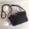 Replica Valentino Garavani Rockstud Rolling Noir Cross Body Bag turquo 9