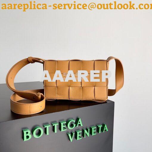 Replica Bottega Veneta BV Small Cassette Intreccio lambskin Crossbody