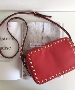 Replica Valentino Garavani Rockstud cross body bag red