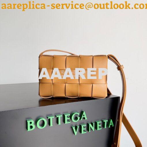 Replica Bottega Veneta BV Small Cassette Intreccio lambskin Crossbody 5