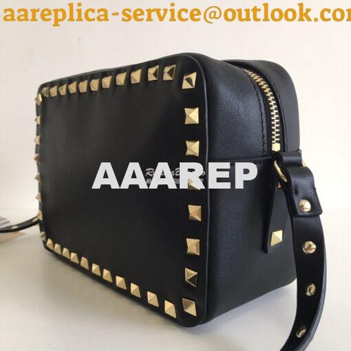 Replica Valentino Garavani Rockstud cross body bag Black 7