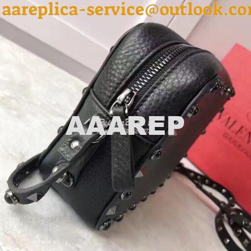 Replica Valentino Garavani Rockstud Rolling Noir Cross Body Bag