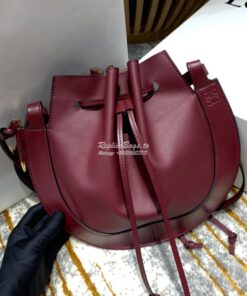 Replica Loewe Horseshoe Bag in Nappa Calf Leather Wine 446748 2