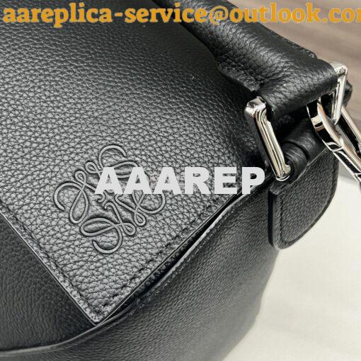 Replica Loewe Medium Puzzle Bag In Soft Grained Calfskin B510P49 Black 3