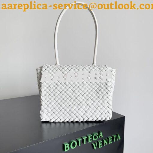 Replica Bottega Veneta BV Patti Top Handle Bag 709420 Chalk