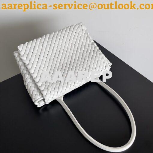 Replica Bottega Veneta BV Patti Top Handle Bag 709420 Chalk 2