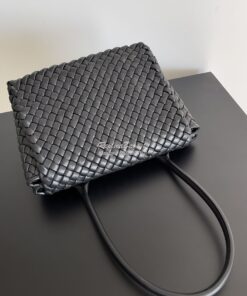 Replica Bottega Veneta BV Patti Top Handle Bag 709420 Black 2