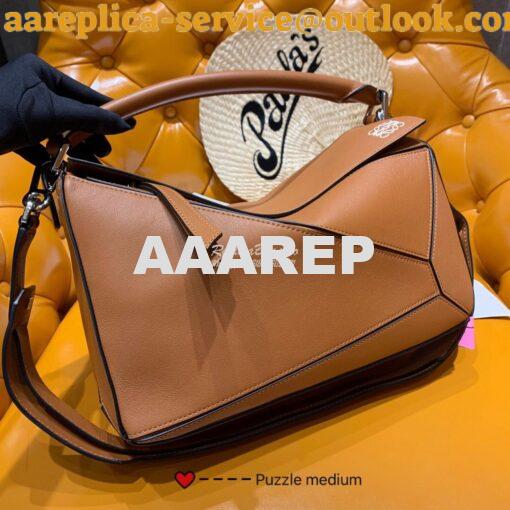 Replica Loewe Medium Puzzle Bag 63350 Tan 2