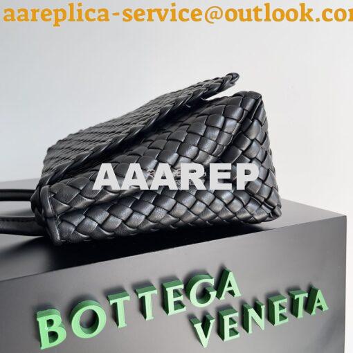 Replica Bottega Veneta BV Patti Top Handle Bag 709420 Black 3