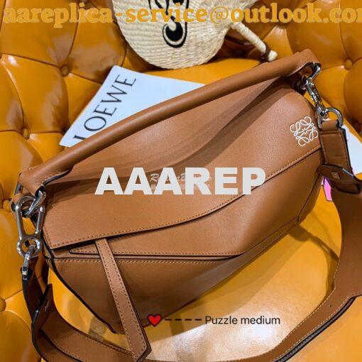 Replica Loewe Medium Puzzle Bag 63350 Tan 4