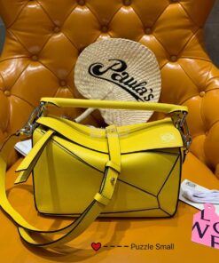 Replica Loewe Puzzle Small Bag 98895 Yellow