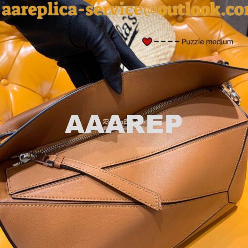 Replica Loewe Medium Puzzle Bag 63350 Tan 6