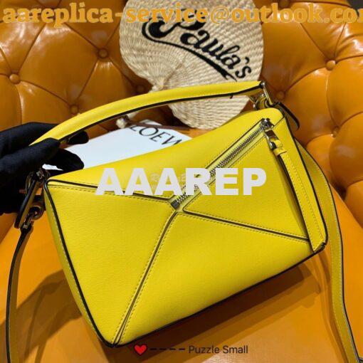 Replica Loewe Puzzle Small Bag 98895 Yellow 3