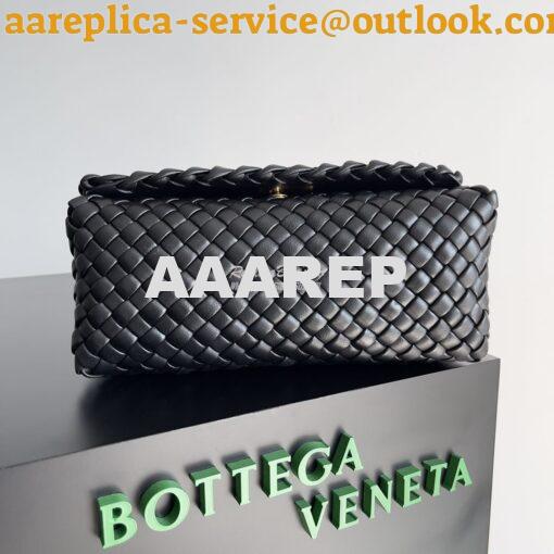 Replica Bottega Veneta BV Patti Top Handle Bag 709420 Black 8