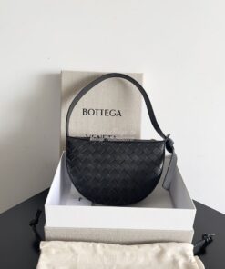 Replica Bottega Veneta BV Mini Sunrise Intrecciato Lambskin 763747 Bla