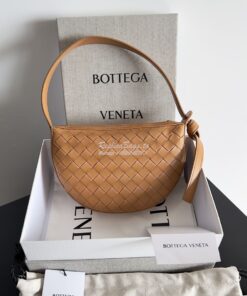 Replica Bottega Veneta BV Mini Sunrise Intrecciato Lambskin 763747 Cam