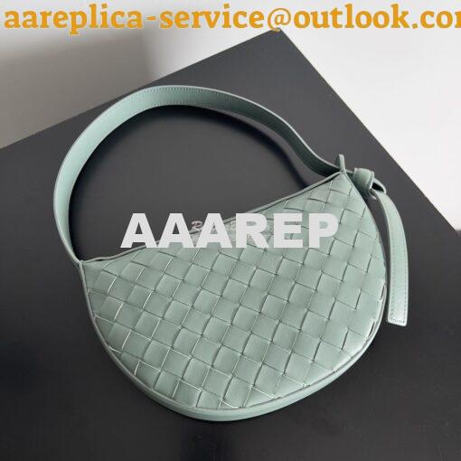 Replica Bottega Veneta BV Mini Sunrise Intrecciato Lambskin 763747 Alo 4