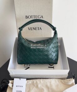 Replica Bottega Veneta BV Mini Wallace Intrecciato Calfskin 754443 Eme