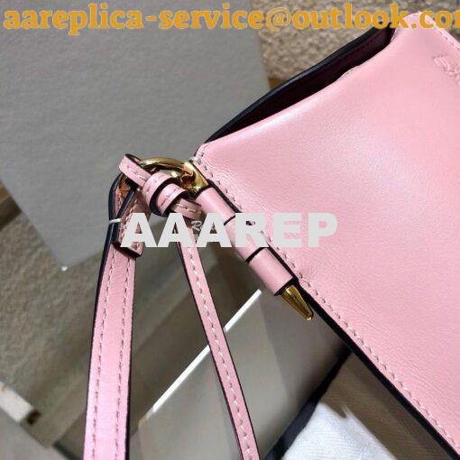 Replica Loewe Gate Pocket in Smooth Calfskin 18756 Pastel Pink 8