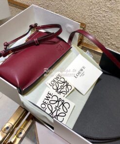 Replica Loewe Gate Pocket in Smooth Calfskin 18756 Wine 2