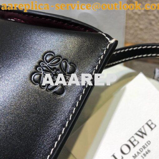 Replica Loewe Gate Pocket in Smooth Calfskin 18756 Black 6