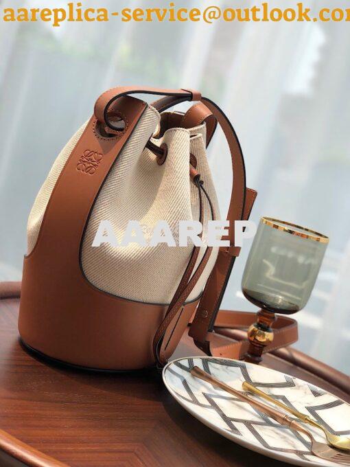 Replica Loewe Balloon Bag Ecru/Tan 522003 3