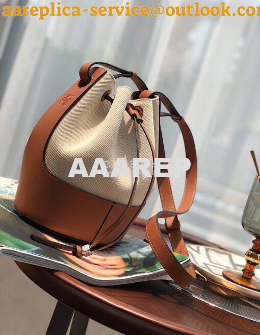 Replica Loewe Balloon Bag Ecru/Tan 522003 12