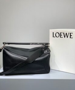 Replica Loewe Puzzle Large Bag 66003 Black 2