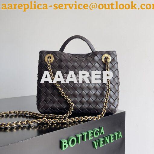 Replica Bottega Veneta BV Small Andiamo With Chain 786008 Fondant Intr 4