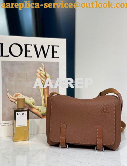 Replica Loewe Military Messenger Xs Bag 66046 Cognac 3