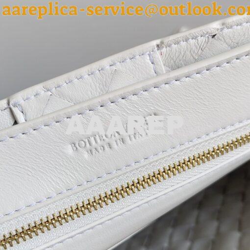 Replica Bottega Veneta BV Small Andiamo With Chain 786008 White Intrec 7