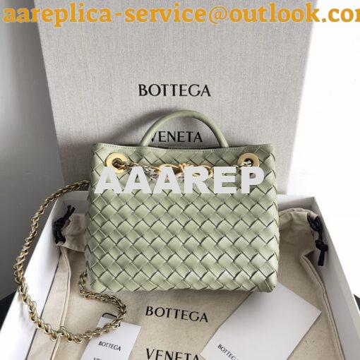 Replica Bottega Veneta BV Small Andiamo With Chain 786008 Travertine I