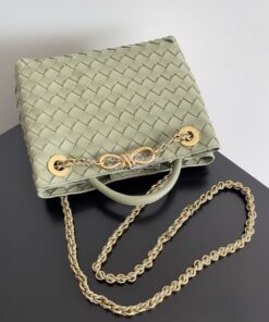 Replica Bottega Veneta BV Small Andiamo With Chain 786008 Travertine I 2