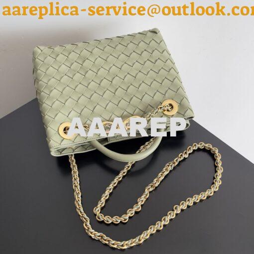 Replica Bottega Veneta BV Small Andiamo With Chain 786008 Travertine I 2