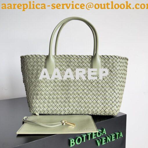 Replica Bottega Veneta BV Medium Cabat Intreccio Lambskin 608810 Trave