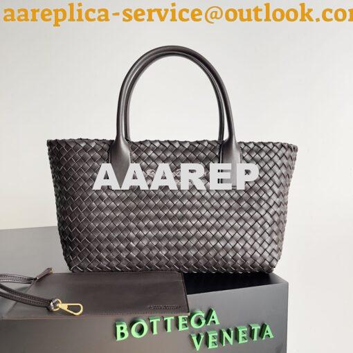 Replica Bottega Veneta BV Medium Cabat Intreccio Lambskin 608810 Fonda