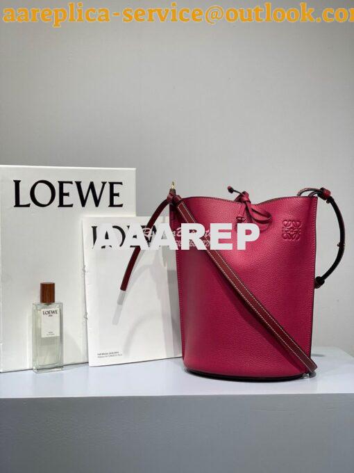 Replica Loewe Gate Bucket 66088 Bordeaux