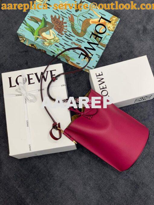 Replica Loewe Gate Bucket 66088 Bordeaux 2