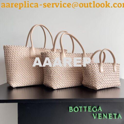 Replica Bottega Veneta BV Medium Cabat Intreccio Lambskin 608810 Lotus