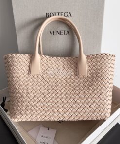 Replica Bottega Veneta BV Medium Cabat Intreccio Lambskin 608810 Lotus 2