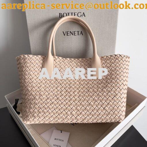 Replica Bottega Veneta BV Medium Cabat Intreccio Lambskin 608810 Lotus 2